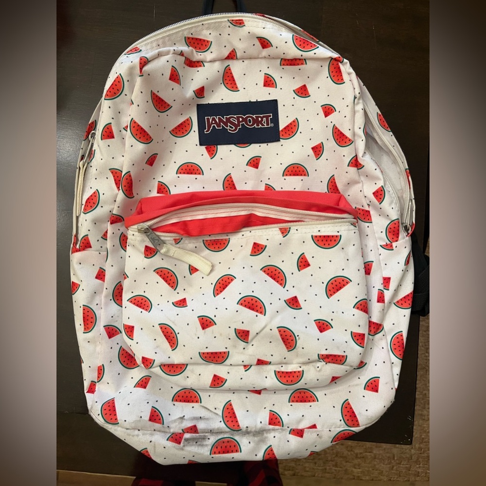 Jansport SuperBreak Watermelon Rain Backpack